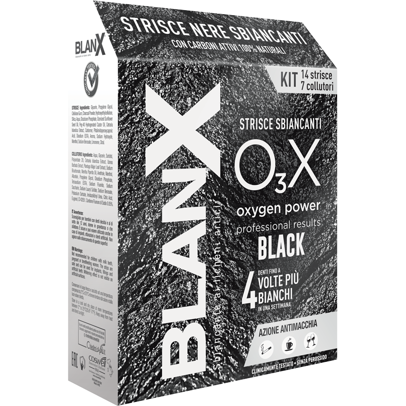 BLANX STRISCE O₃X BLACK SBIANCANTI